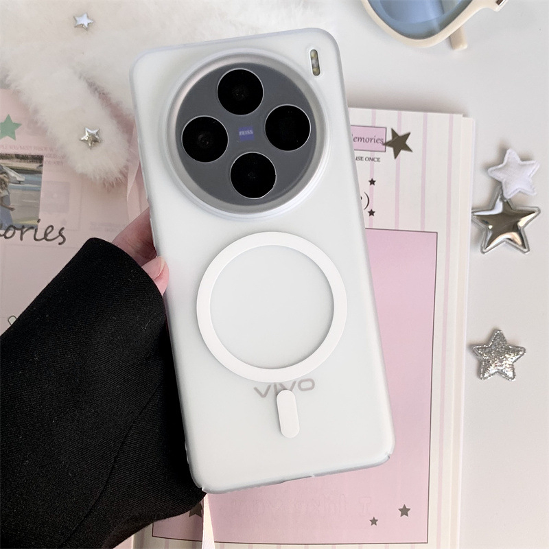 Θήκη προστασίας Vivo X200, από PC, ματ φινίρισμα, μαγνητική, ανθεκτική σε πτώσεις, αντι-αποτυπώματα