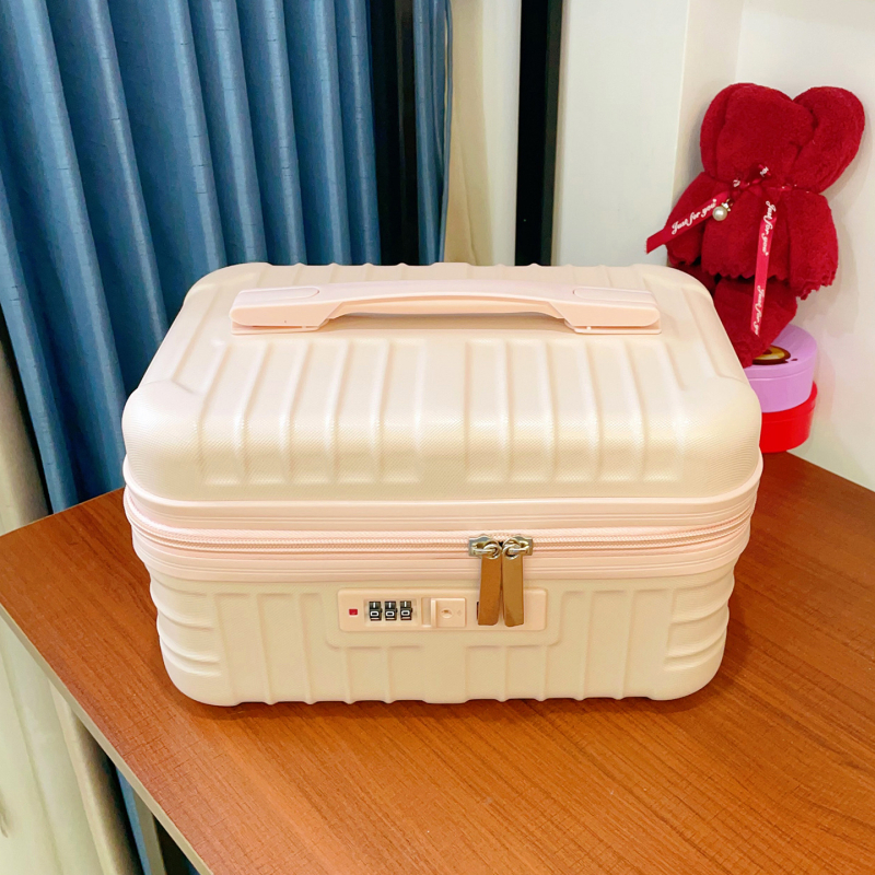Kutija za pohranu s mogućnošću zaključavanja lozinkom, otvaranje zatvaračem, ABS materijal, ultralak i sklopiva, prijenosna, 0.58 kg