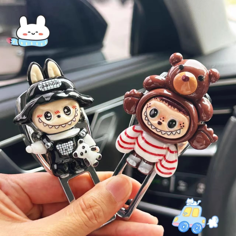 Predlžovač bezpečnostného pásu pre auto s bayonetovým konektorom pre zadné sedadlo, dizajn karikatúry