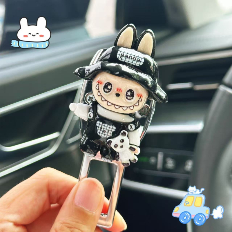 Predlžovač bezpečnostného pásu pre auto s bayonetovým konektorom pre zadné sedadlo, dizajn karikatúry