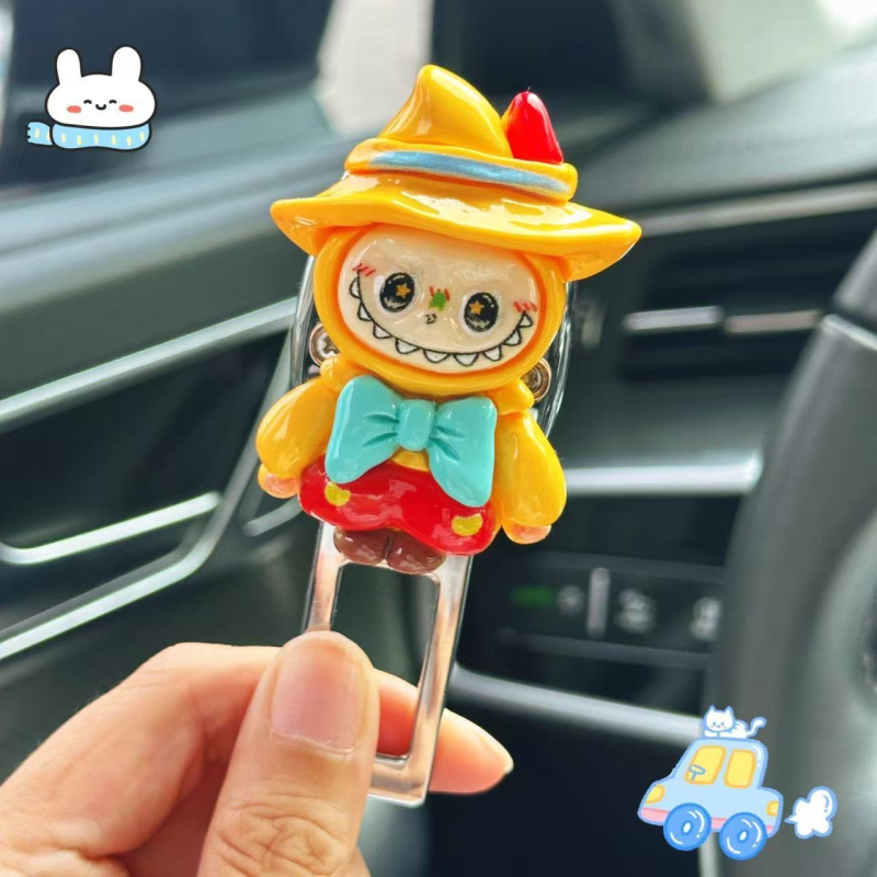 Predlžovač bezpečnostného pásu pre auto s bayonetovým konektorom pre zadné sedadlo, dizajn karikatúry