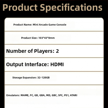 2025 Domáca televízna herná konzola s 4K HD, Bluetooth bezdrôtové dvojité ovládače, retro arcade