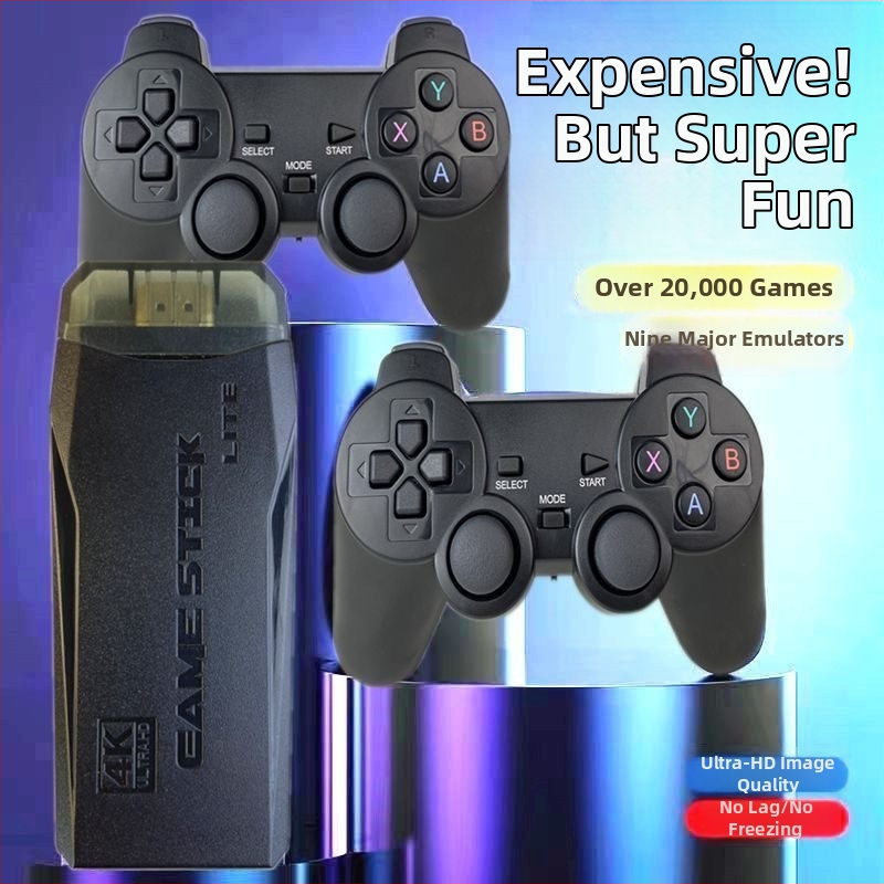 2025 Domáca televízna herná konzola s 4K HD, Bluetooth bezdrôtové dvojité ovládače, retro arcade