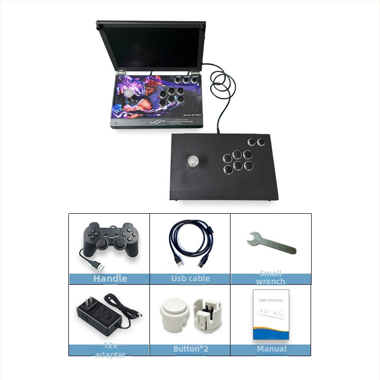 Aurora Box DR-14 Κονσόλα arcade για το σπίτι με Linux, 32GB, δύο παίκτες, HDMI/VGA, νοσταλγικό στυλ