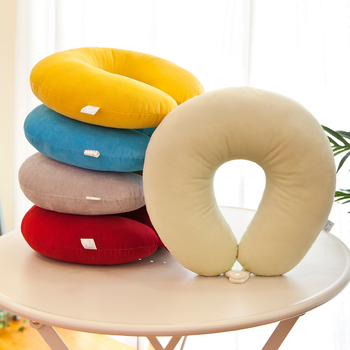 Pernă pentru gât în formă U pentru călătorii cu mașina și somn – stil modern minimalist, umplutură PP bumbac, țesătură din fibre chimice