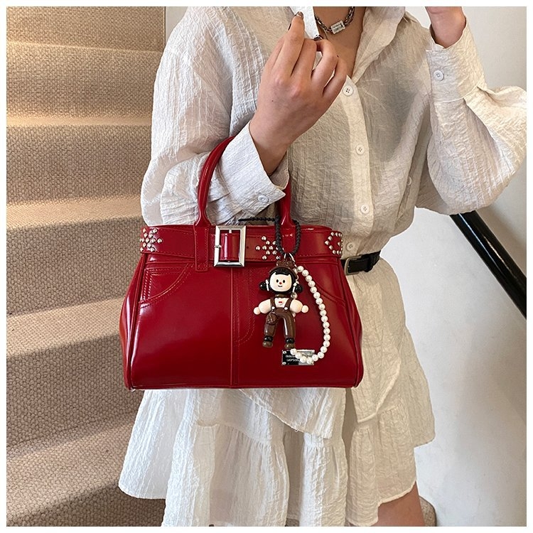 Ramenska i crossbody torba u korejskom stilu — PU materijal, najlonska podstava, horizontalni kvadratni oblik, zatvarač, unutarnja džep za telefon
