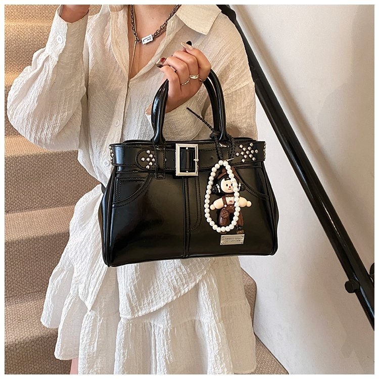 Ramenska i crossbody torba u korejskom stilu — PU materijal, najlonska podstava, horizontalni kvadratni oblik, zatvarač, unutarnja džep za telefon