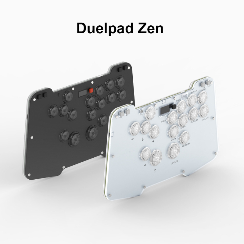 Borilačka tipkovnica Duelpad Zen 16 tipki Hitbox, Street Fighter 6 izdanje, akrilno kućište, USB sučelje, LED rasvjeta, visoka preciznost