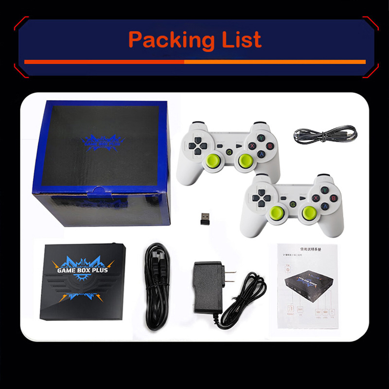 Κονσόλα παιχνιδιών X6Plus με προσαρμοσμένο λειτουργικό σύστημα, ασύρματη, HDMI σε τηλεόραση, 720p