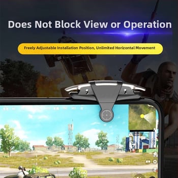 M9 bežični gamepad s dvostrano osjetljivim mehaničkim metalnim tipkama, kratkim tipkama i snažnom povratnom spregom – kompatibilan s iPhoneom i Androidom