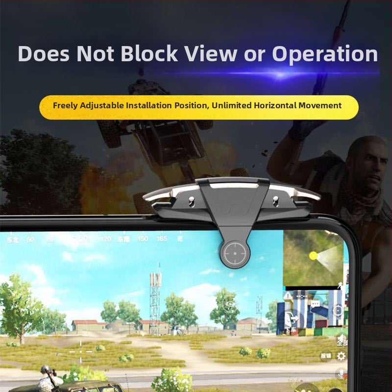 M9 bežični gamepad s dvostrano osjetljivim mehaničkim metalnim tipkama, kratkim tipkama i snažnom povratnom spregom – kompatibilan s iPhoneom i Androidom