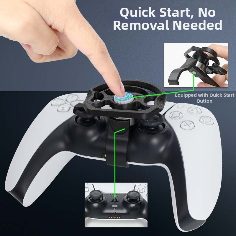 PS5 Slim Mini Závodný Volant – Bezdrôtový Type-C, Kompatibilný s PC, Vstupná úroveň