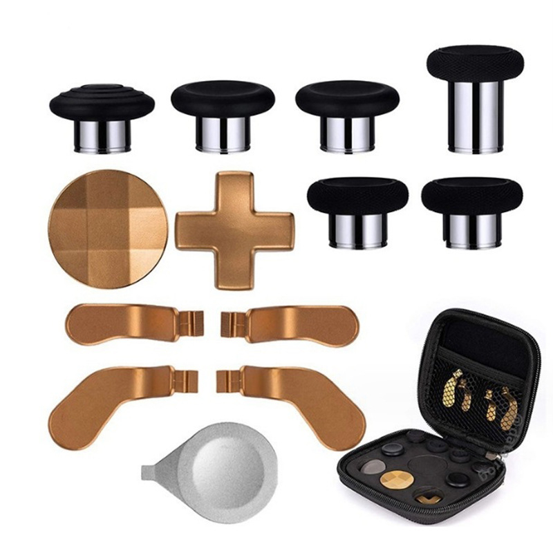 Herný joystick pre PS4/PS5, Xbox One a Switch s kovovými tlačidlami, nerezová oceľ, technológia MIM