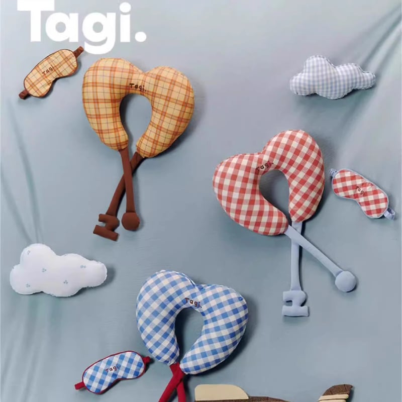 Perne de gât în formă de U, umplută cu memory foam, set cu mască de ochi pentru călătorii – ușoară, portabilă pentru adulți