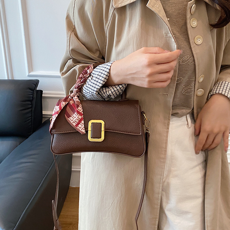 Crossbody torba od PU, horizontalan kvadratnog oblika, unutarnja džep s zatvaračem, poliester podstava, jedna naramenica