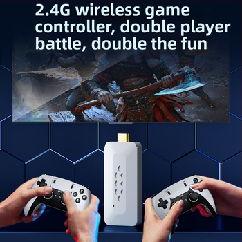 Gaming konzola M22 — bezdrôtový arkádový ovládač pre televízor, 2 hráči, 64GB/128GB, HDMI, PC-USB kompatibilný