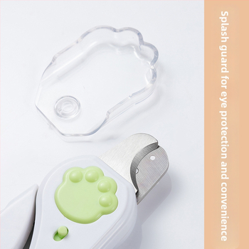 Mājdzīvnieku nagu šķēres ar LED gaismu, pret asiņošanu, iebūvēts nagu fails, piemēroti kaķiem un suņiem