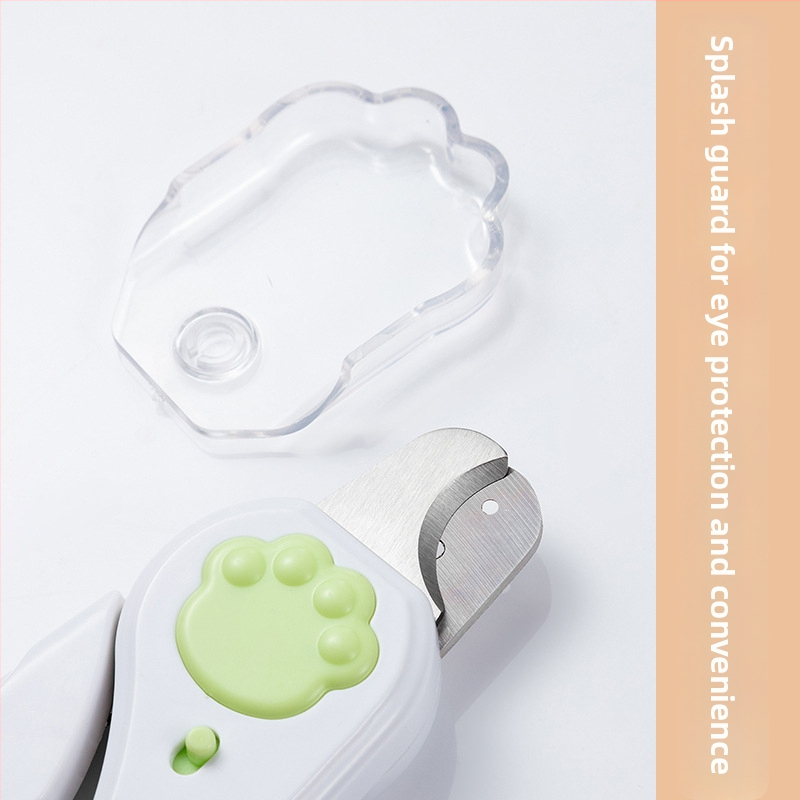 Mājdzīvnieku nagu šķēres ar LED gaismu, pret asiņošanu, iebūvēts nagu fails, piemēroti kaķiem un suņiem