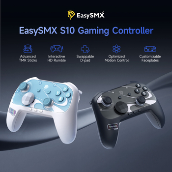 Easysmx S10 Switch2 generacije gamepad s jednim klikom buđenja, TMR joystick, NFC kućište; Bluetooth/žični; kompatibilan s PC/Switch/Android/Apple; ABS materijal