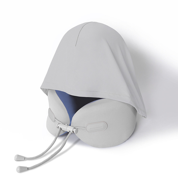 У-образна пътна възглавница за врата с паметна пяна и Ice Silk плат, за възрастни, модерен минимализъм