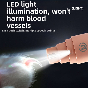 BEILANGDI elektriska nagu slīpētāja mājdzīvniekiem – ABS plastmasa, piemērots kaķiem un suņiem