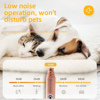 BEILANGDI elektriska nagu slīpētāja mājdzīvniekiem – ABS plastmasa, piemērots kaķiem un suņiem