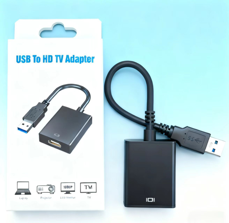 USB 3.0 na HDMI adapter kabel, Model U-hd, 1080p podrška, 9-žilni bakreni vodič, niklani konektori