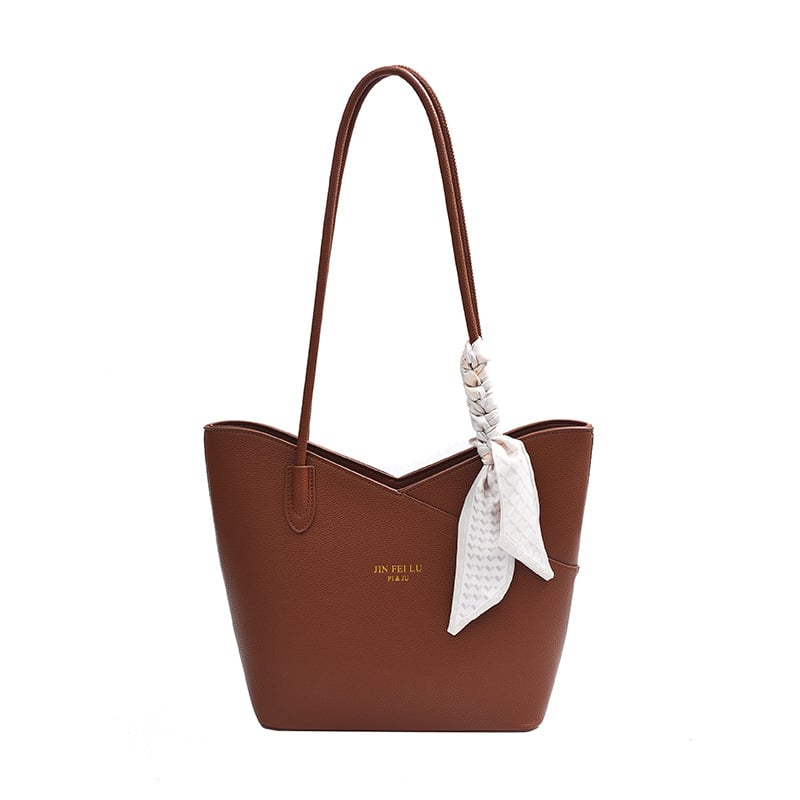 Geantă Tote cu model Lychee, formă bucket, PU, curea crossbody, fermoar, buzunare interne (secret cu fermoar, buzunar pentru telefon, buzunar pentru ID)