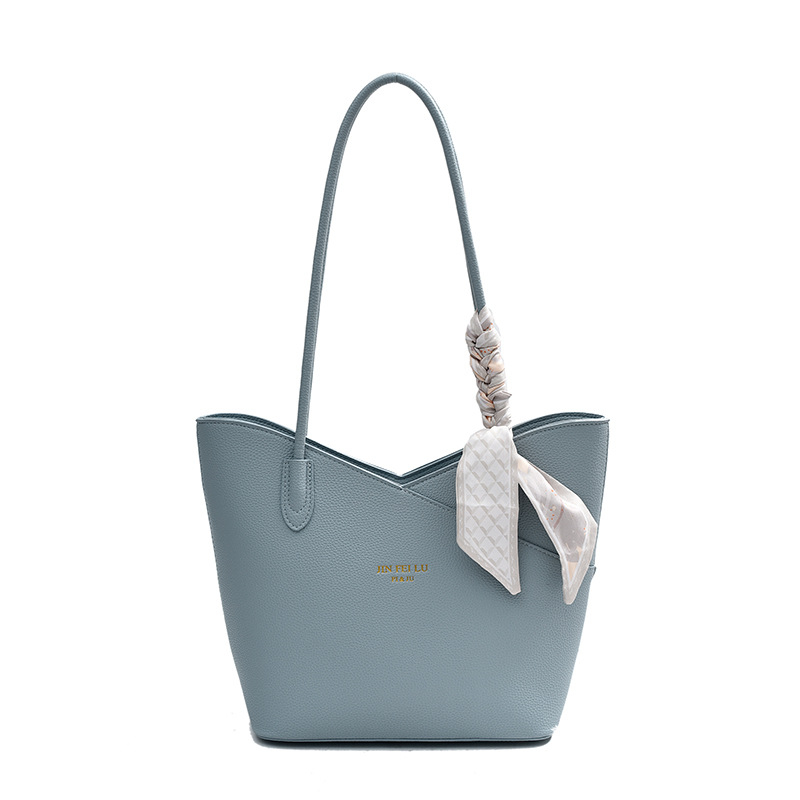 Geantă Tote cu model Lychee, formă bucket, PU, curea crossbody, fermoar, buzunare interne (secret cu fermoar, buzunar pentru telefon, buzunar pentru ID)