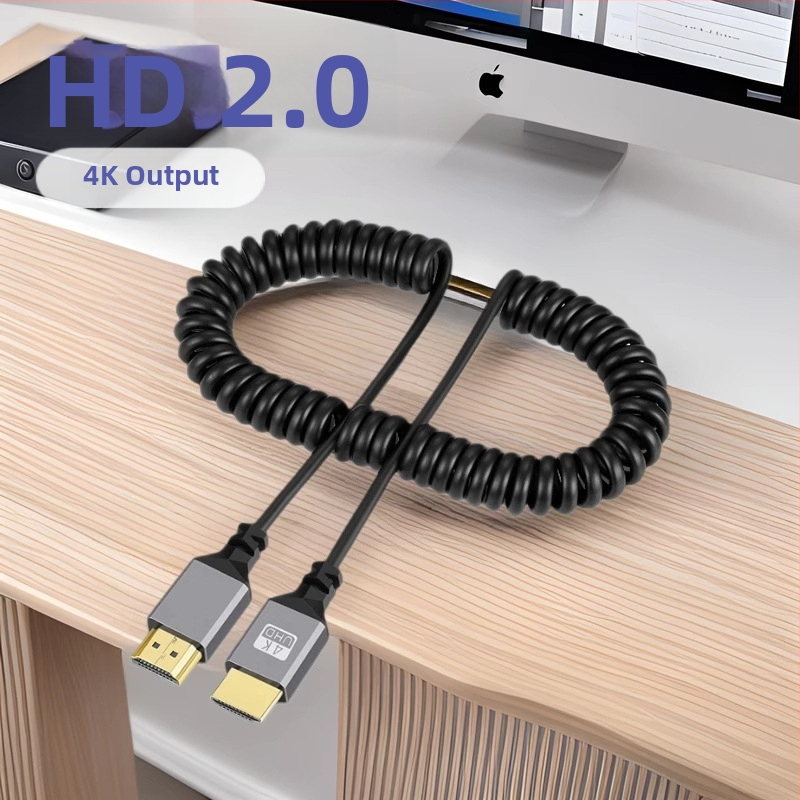 Mini HDMI na HDMI kábel, 4K podpora, meďový vodič so strieborným povlakom konektorov, pre tablety a fotoaparáty