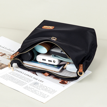 Crossbody bucket torba od Oxford tkanine, gradski jednostavan stil, vertikalno kvadratni oblik, poliester podstava, unutarnji džep sa zatvaračem