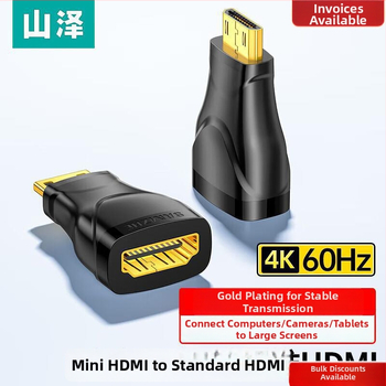 Mini HDMI na HDMI predlžovací kábel, zlaté kontakty, 4K Ultra HD, HDMI typ A