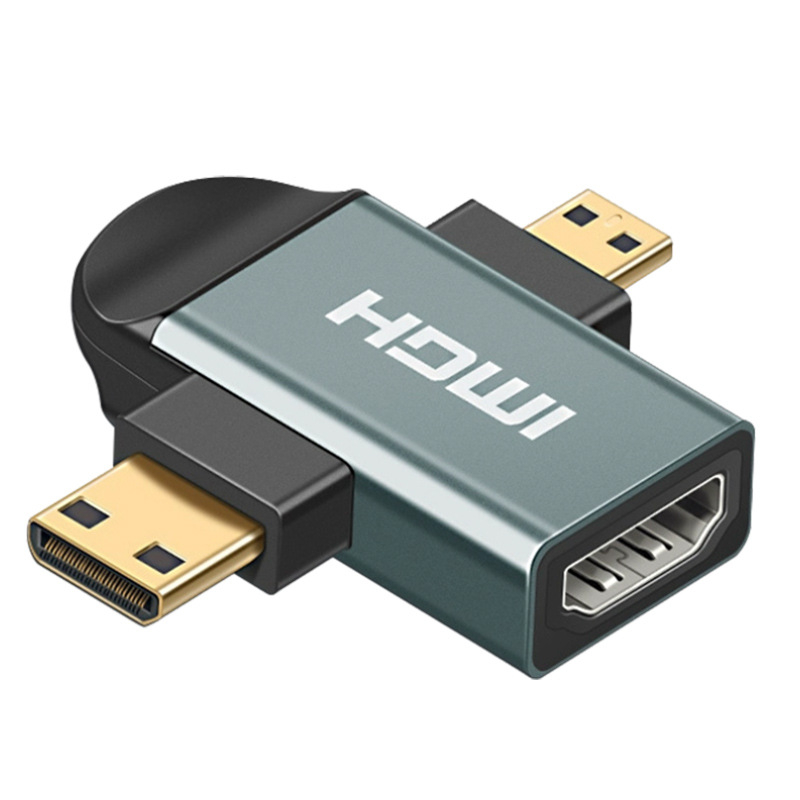 HDMI–DP passthrough adapter, podrška 4K, Micro/Mini HDMI sučelja, zlatni kontakti