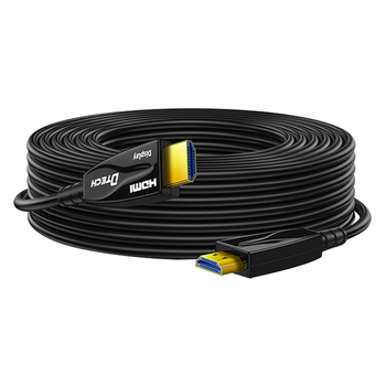 HDMI optický kábel z vlákien verzia 2.1 pre PC/projektor — 4K@60Hz, pozlátené konektory, dĺžka až 100 m, adaptér kábel