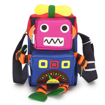 Geantă crossbody pentru copii de grădiniță, cu model anime cartoon, material canvas, ultra-ușoară, reducerea încărcăturii și protecția spatelui, căptușeală poliester