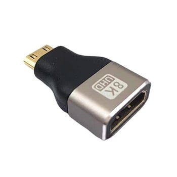 HDMI konverter glava: aluminijska legura, HDMI 2.1, micro HDMI na HDMI, 8K/60Hz