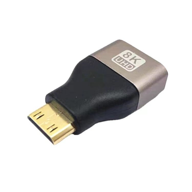 HDMI konverter glava: aluminijska legura, HDMI 2.1, micro HDMI na HDMI, 8K/60Hz