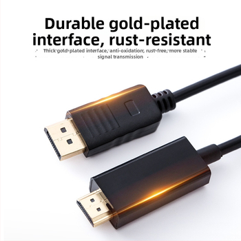 Mini DP na HDMI kábel, 1,8 m, meďové vodiče, zlacené konektory, DP na HDMI adaptér, HYX-48