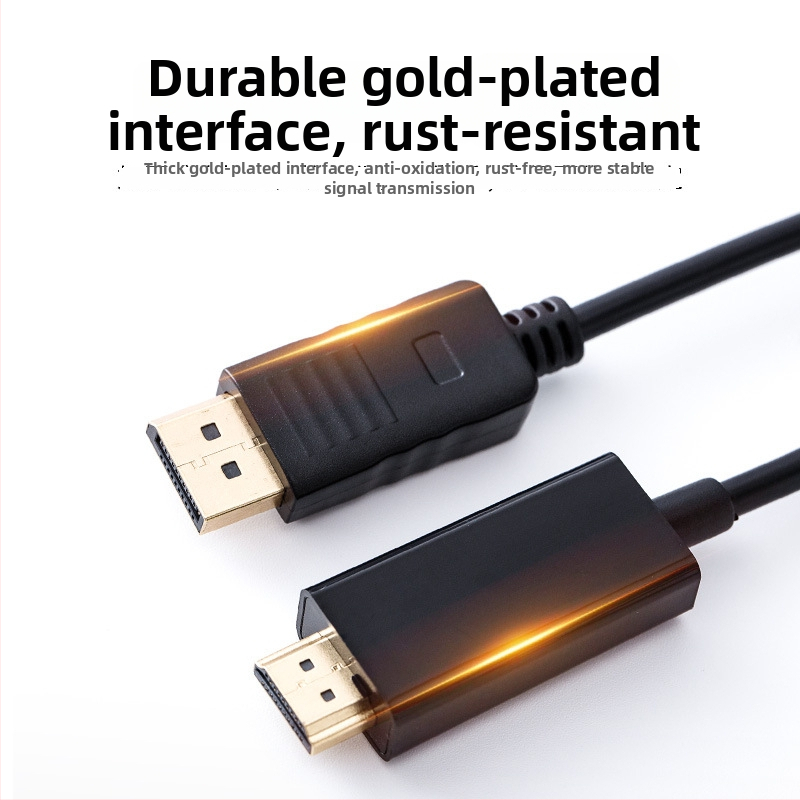 Mini DP na HDMI kábel, 1,8 m, meďové vodiče, zlacené konektory, DP na HDMI adaptér, HYX-48