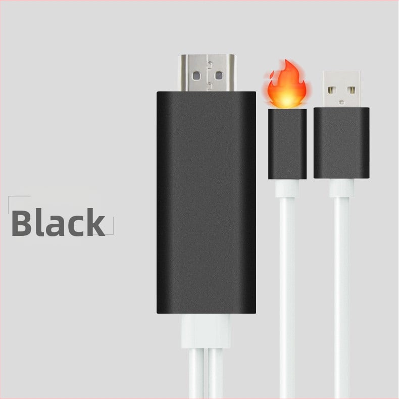 Lightning na HDMI adapter kabel za Apple - 1,8 m, srebrno presvučen bakar, HDMI/MHL kompatibilan