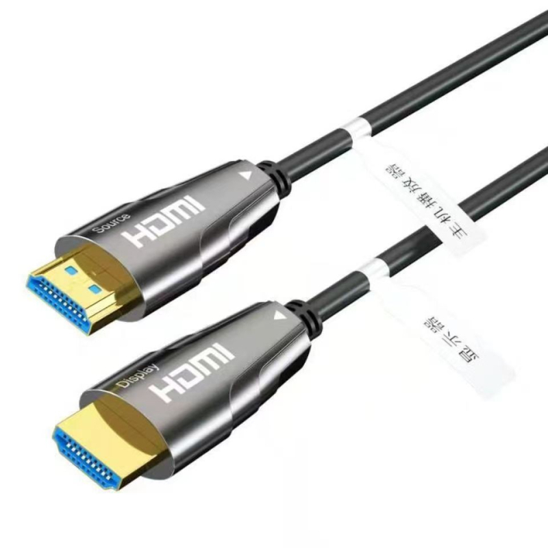 HDMI optički kabel s vlaknom, verzija 2.0, 4K 60 Hz, spoj s TV-om i 3D projektorom, 120 Hz PC kompatibilnost, zlatni kontakti