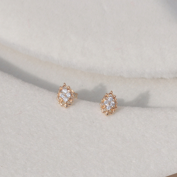 Σετ κοσμημάτων: Δαχτυλίδι, Κολιέ και Καρφωτά Σκουλαρίκια – Ασήμι 925, 14K Επιχρυσωμένο, Σταυρός αλυσίδα, Μοντέλα με κρεμαστά σχέδια Αγάπη / Σταγόνα Νερού / Καμπάνα