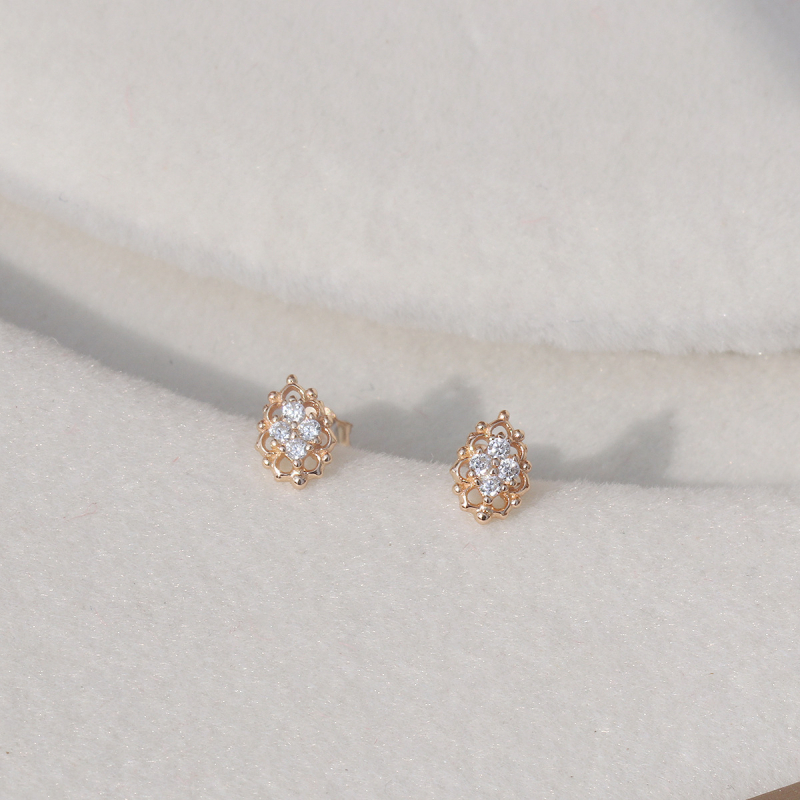 Σετ κοσμημάτων: Δαχτυλίδι, Κολιέ και Καρφωτά Σκουλαρίκια – Ασήμι 925, 14K Επιχρυσωμένο, Σταυρός αλυσίδα, Μοντέλα με κρεμαστά σχέδια Αγάπη / Σταγόνα Νερού / Καμπάνα