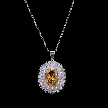 Σετ κοσμημάτων (σκουλαρίκια + κολιέ + βραχιόλι) με μοτίβο ηλίανθού, χαλκός, ηλεκτροεπικάλυψη, κορεάτικο στυλ, ενθέσεις ποικίλων λίθων