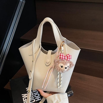 Geantă tip găleată - Simplitate urbană, material PU (Primăvara 2025, Yavanga, geantă tip găleată)