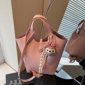 Geantă tip găleată - Simplitate urbană, material PU (Primăvara 2025, Yavanga, geantă tip găleată)