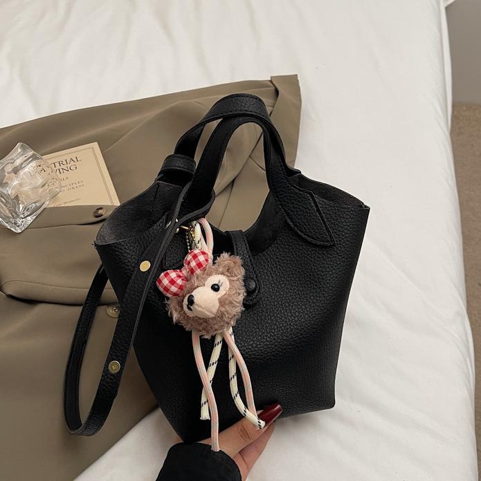 Geantă tip găleată - Simplitate urbană, material PU (Primăvara 2025, Yavanga, geantă tip găleată)