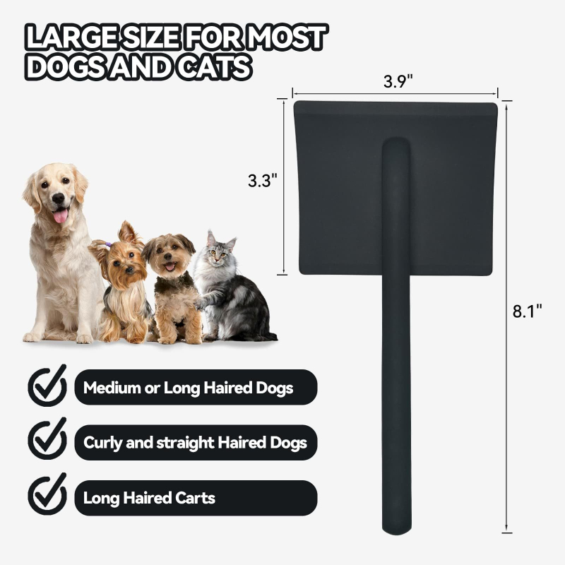 Pieptene pentru îndepărtarea părului la câini, potrivit pentru câini de talie medie și mare, pentru rase cu blană lungă; Marcă: Altă; Material: Altul; Brand privat autorizat: Altul