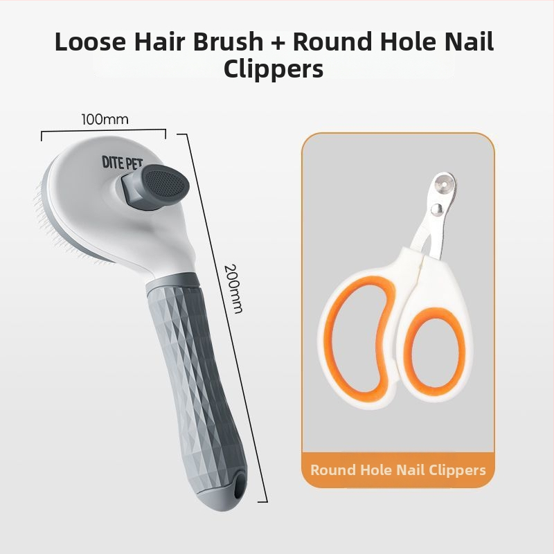 Háziállat ápoló fésű a szétfésüléshez és a kilógó szőr eltávolításához — Hao mark, kör alakú, alkalmas kutyák számára