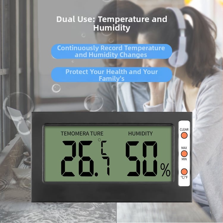 Mjerac temperature i vlage sa kabelskim senzorom za staklenik, inkubator za gmizavce i unutarnji uzgoj, X20